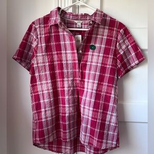 NWT L.L.Bean Textured Cotton Popover Shirt, size Women’s Small